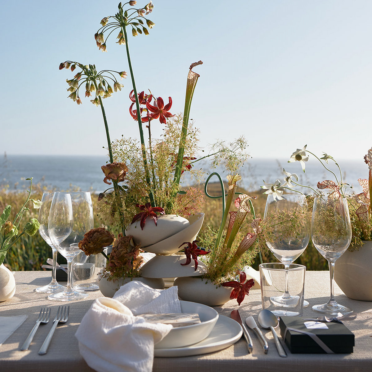 Story Box perfume event table setting photo Calen Rose